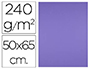 CARTOLINA LIDERPAPEL 50X65 CM 240 GR PURPURA PACK DE 25 UNIDADES