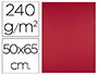 CARTOLINA LIDERPAPEL 50X65 CM 240 GR VERMELHO NATAL PACK DE 25 UNIDADES
