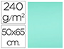 CARTOLINA LIDERPAPEL 50X65 CM 240 GR VERDE PACK DE 25 UNIDADES