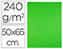 CARTOLINA LIDERPAPEL 50X65 CM 240 GR VERDE ERVA PACK DE 25 UNIDADES