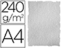 PAPEL DE COR LIDERPAPEL PERGAMINHO COM CANTOS A4 240 GR CINZA EMBALAGEM DE 10 FOLHAS