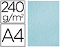 PAPEL DE COR LIDERPAPEL PERGAMINHO A4 240 GR AZUL EMBALAGEM DE 25 FOLHAS