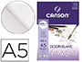 BLOCO DE DESENHO MULTITECNICAS CANSON IMAGINE DIN A5 COLADO LISO 14,8X21 CM 50 FOLHAS 200 GR