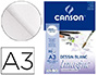 BLOCO DE DESENHO MULTITECNICAS CANSON IMAGINE DIN A3 COLADO LISO 29,7X42 CM 50 FOLHAS 200 GR