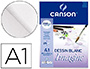 BLOCO DE DESENHO MULTITECNICAS CANSON IMAGINE DIN A1 COLADO LISO 59,4X84,1 CM 25 FOLHAS 200 GR