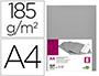 CLASSIFICADOR LIDERPAPEL EM CARTOLINA DE 180 GR DIN A4 CINZA INTENSO