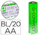PILHA Q-CONNECT ALCALINA AA PACK COM 20 UNIDADES