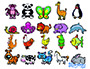 JOGO ANDREUTOYS ANIMAIS MAGNETICOS 8 CM CAIXA DE 20 UNIDADES SORTIDAS 20,6X19X4,5 CM