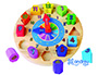 PUZZLE ANDREUTOYS RELOGIO MADEIRA FIGURAS GEOMETRICAS 22X4 CM