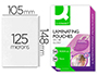 BOLSA DE PLASTIFICAR Q-CONNECT 105 X 148 MM DIN A6 125 MICRONS CAIXA DE 100 UNIDADES