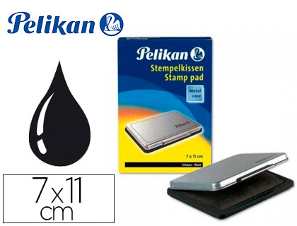 ALMOFADA PARA CARIMBOS PELIKAN N 2, 7 X 11 CM PRETO