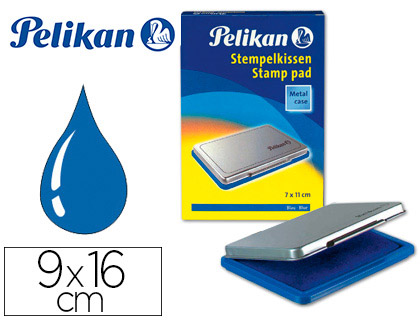 ALMOFADA PARA CARIMBOS PELIKAN N 1, 9 X 16 CM AZUL