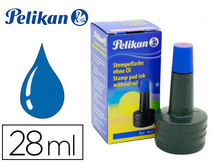 TINTA PARA CARIMBOS PELIKAN 4K FRASCOS 28 ML AZUL