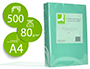 PAPEL DE COR Q-CONNECT DIN A4 80 GR VERDE EMBALAGEM DE 500 FOLHAS