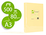 PAPEL DE COR Q-CONNECT DIN A3 80 GR CHAMPAGNE EMBALAGEM DE 500 FOLHAS
