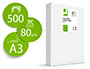 PAPEL DE COR Q-CONNECT DIN A3 80 GR LARANJA NEON EMBALAGEM DE 500 FOLHAS