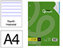 RECARGA LIDERPAPEL DIN A4 100 F 100 GR PAUTADO HORIZONTAL SEM MARGEN 4 FUROS BANDAS DE 5 CORES