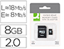 CARTAO DE MEMORIA SD MICRO Q-CONNECT FLASH 8 GB CLASSE 4 COM ADAPTADOR