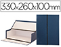 CAIXAS DE ARQUIVO FRANCES LIDERPAPEL AZUL MEDIDAS 330X260X100 MM