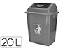 CONTENTOR DE LIXO INDUSTRIAL Q-CONNECT COM TAMPA DE EMPURRAR 20 L 340X240X450 MM