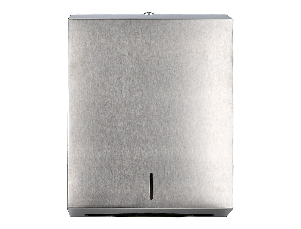 DISPENSADOR Q-CONNECT DE TOALLITAS DE PAPEL ACO INOXIDAVEL 283X100X365 MM