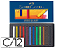 GIZ PASTEL FABER CASTELL ESTOJO CARTAO 12 CORES SORTIDAS