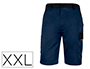 BERMUDA DELTAPLUS COM CINTURA AJUSTAVEL E 5 BOLSOS COR AZUL-LARANJA TAMANHO XXL