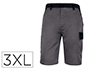 BERMUDA DELTAPLUS COM CINTURA AJUSTAVEL E 5 BOLSOS COR CINZA-VERDE TAMANHO XXXL