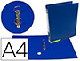 PASTA DE ARQUIVO LIDERPAPEL COLOR SYSTEM CARTAO FORRADO DIN A4 2 ANEIS 25 MM MISTOS COM OCULO E PORTA ETIQUETAS AZUL