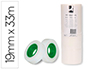 FITA ADESIVA Q-CONNECT 33 MT X 19 MM INVISIVEL CAIXA DE 8 UNIDADES