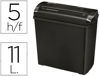 DESTRUIDORA DE DOCUMENTOS FELLOWES P-25S CAPACIDADE DE CORTE 5 FOLHAS CORTE EM TIRAS