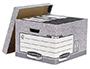 CAIXA PARA ARQUIVO MORTO FELLOWES EM CARTAO RECICLADO CAPACIDADE 4 CAIXAS DE ARQUIVO FORMATO FOLIO 387X294X445 MM COR CI