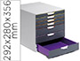 BLOCO CLASSIFICADOR DE SECRETARIA DURABLE VARICOR EMPILHAVEIS 7 GAVETAS PLASTICO 292X280X356 MM