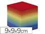BLOCO PAPEL QUO VADIS ENCOLADO CORES ARCO IRIS 680 FOLHAS 100% RECICLADO 90 GR 90X90X90 MM