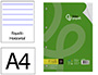 RECARGA LIDERPAPEL DIN A4 100 FOLHAS 100 G/M2 PAUTADO HORIZONTAL COM MARGEM 4 FUROS