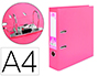 PASTA DE ARQUIVO DE ALAVANCA LIDERPAPEL DOCUMENTA PVC DIN A4 LOMBADA 75 MM ROSA