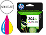 TINTEIRO HP 304 XL DESKJET 3000 / 3720 / 3730 TRICOLOR 300 PAGINAS