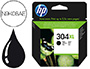 TINTEIRO HP 304 XL DESKJET 3000 / 3720 / 3730 PRETO 300 PAGINAS