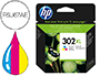 TINTEIRO HP 302 XL ENVY 4524 / 4527 / 4528 / 4521 TRICOR 330 PAG