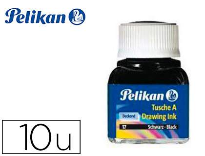 TINTA DA CHINA PELIKAN FRASCO 10ML SORTIDO DE 10 CORES